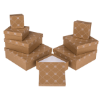OOTB Kraftpapier-Geschenkkartonage mit Blumenranke