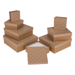 OOTB Kraftpapier-Geschenkkartonage mit Blumenmotiv