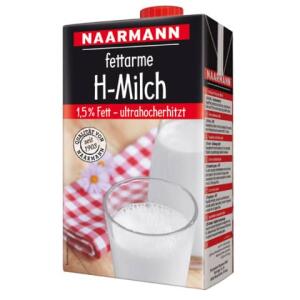 NAARMANN H-Milch - 1,5% Fett, 12x 1 Liter