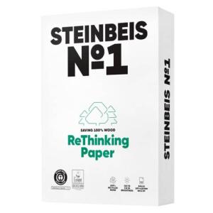 STEINBEIS No. 1 - Classic White - Recyclingpapier, A3, 80g, weiß, 500 Blatt
