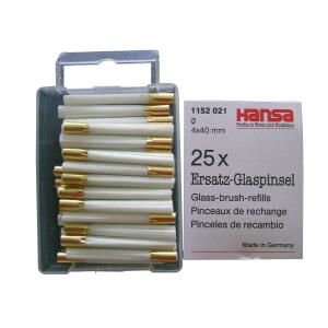 Ersatz-Glaspinsel 25ST 4x40mm HANSA h1152 021