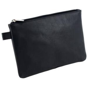 Alassio Mehrwegbeutel - 23 x 16 cm, Echt Leder, schwarz