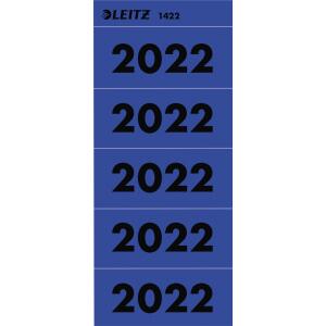 LEITZ 1422 Inhaltsschild 2022 - selbstklebend, 100 Stück, blau
