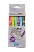 Wedo Kreativ-Marker Gold+Outline 6er Set sortiert