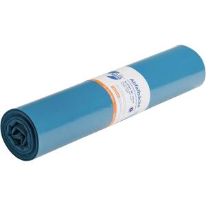 DEISS Müllsack Recycling Kimaneutral - 120 Liter, blau, 25 Stück