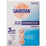 SAGROTAN Feuchttuch zur Desinfektion - 15 Stück...