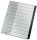 Leitz 1208 Ordnerregister Recycle - 1-10, A4 extra breit, PP, 10 Blatt, schwarz