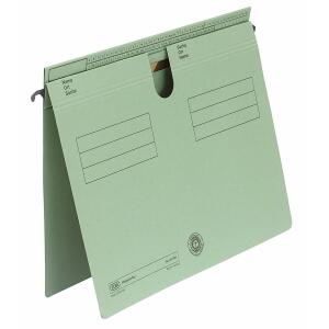 ELBA Hängehefter "Sorte 81", A4, aus 250 g/m² Manilakarton (RC), für ca. 200 DIN A4-Blätter, für kaufm. Heftung oder Amtsheftung, grün