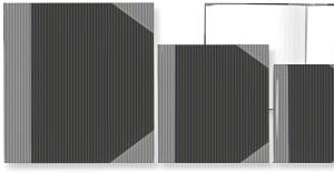Chinakladde A6 96BL kariert schwarz/rot STYLEX 29116 sw/rot