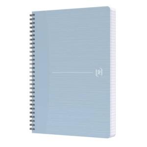 OXFORD Office Spiralbuch “My Rec’Up” A5, liniert 6 mm, 90 Blatt, Recycled Optik Paper®, Cover aus CupcyclingTM Material, graue Doppelspirale, SCRIBZEE® kompatibel,