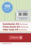 BRUNNEN Karteikarte A8 liniert grün 100 Stück...