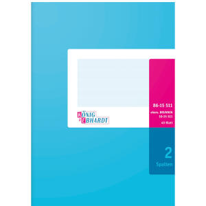 Geschäftsbuch A5 40BL 2SP K+E 86-15511 Karton