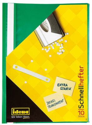 Schnellhefter DIN A4 / PP / extra stark / Farbe: grün