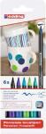 Edding Porzellanpinselstift 4200 6er-Set cool colours