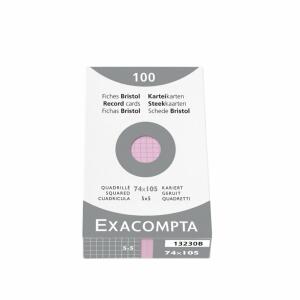 Exacompta NLH Exacompta Karteikarten A7 kariert ro