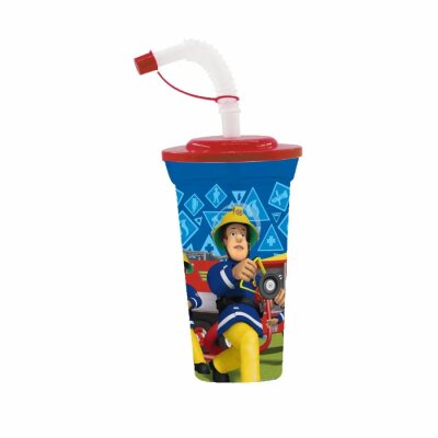 Trinkbecher mit Strohhalm