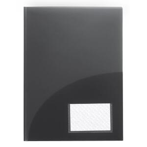 FSY Broschüren-Mappe runde Taschen, Transparent, anthrazit, 1 Stück
