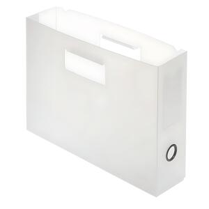 PP-Hängemappen-Trog A4, Greifloch, Rückenschildtasche, farblos