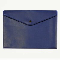 FSY Sichttasche, A4, Druckknopf, opak, blau, 1 Stück