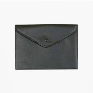 FSY Sichttasche, A5, Druckknopf, opak, schwarz, 1 Stück