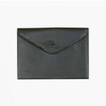 FSY Sichttasche, A5, Druckknopf, opak, schwarz, 1 Stück
