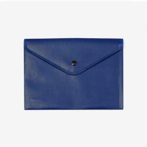 FSY Sichttasche, A5, Druckknopf, opak, blau, 1 Stück