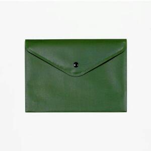 FSY Sichttasche, A5, Druckknopf, opak, grün, 1 Stück
