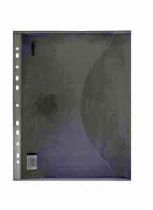 FSY Sichttasche light mit Abheftrand, A4 quer, Steckverschluss, farblos, 1 Stück