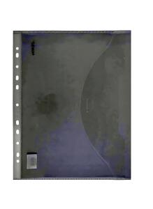 FSY Sichttasche light mit Abheftrand, A4 quer Steckverschluss, farblos