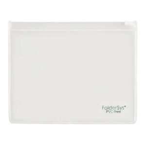 FSY Klarsicht-Sammelbeutel 175 x 125 mm, mit Plastik-Zip, EVA, Zipp transparent, 1 Stück