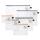 FSY Set von 6 PVC-freien Beuteln mit Zip, B4-A6, farb. Sortiert