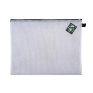 FSY PVC-freier Reißverschlussbeutel A3, mit Zip, grau, 1 Stück