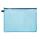 FSY PVC-freier Reißverschluss-Beutel A4, mit Zip blau, Folie blau transparent, 1 Stück