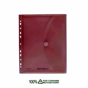 FSY Sichttasche, Dehnfalte, Abheftrand, A4, trans. klar, Recycling-PP