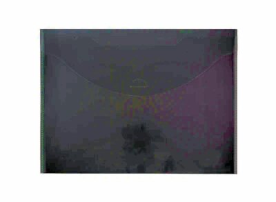 FSY Sichttasche light, A4 quer, farblos, neutral, Steckverschluss, 1 Stück