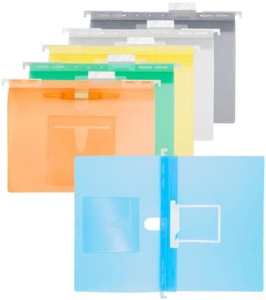 FSY PP-Hängehefter A4, U-Clip + Doppelheftzunge, 6er Set, farbig sortiert1 Stück