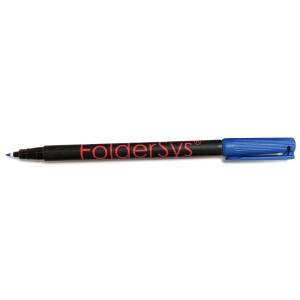 FSY FolderSys Permanent Marker PP/PVC, blau, 1 Stück