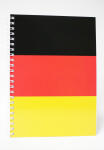 ADINA Premium Collegeblock Kollegblock "Deutschlandfahne" A4 dotted