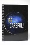 ADINA Premium Collegeblock "BE CAREFUL!" A4 liniert 80 Blatt 90g/qm