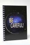 ADINA Premium Collegeblock "BE CAREFUL!" A5 dotted 80 Blatt 90g/qm