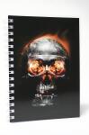 ADINA Premium Collegeblock "Totenkopf" A5 dotted 80 Blatt 90g/qm