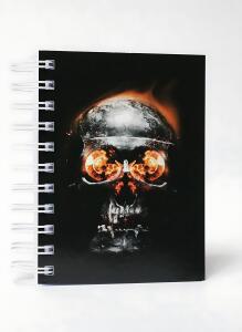 ADINA Premium Collegeblock "Totenkopf" A6 kariert 80 Blatt 80g/qm
