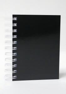 ADINA Premium Collegeblock schwarz A6 kariert 80 Blatt 80g/qm