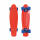 Schildkröt Skateboard  Retro Native rot, Rollen 60 x 45 mm blau, aus griffigem PU, Härtegrad: 85A,, mit ABEC7 Kugellagern,, mit Polypropylen Kicktail - Deck 56 x 14 cm,, strukturierte Oberfläche,, polierte Aluminium Trucks und farbige Bushings,, Nutzergew