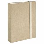 Fotoalbum 18x23cm  Tessuto beige, Einsteckalbum für...
