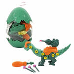 Robo-Dino im Ei  Brachiosaurus mit Katapul, zum selber...