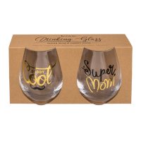 OOTB Trinkglas Super Mom & Daddy Cool