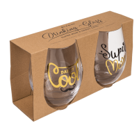OOTB Trinkglas Super Mom & Daddy Cool