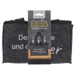 Flaschentasche Filz mit 6 Fächern, Der Schöne und das Bier 24 x 15 cm