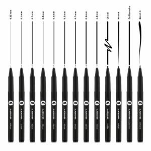 Molotow Blackliner Etui Complete Set 13 Stück